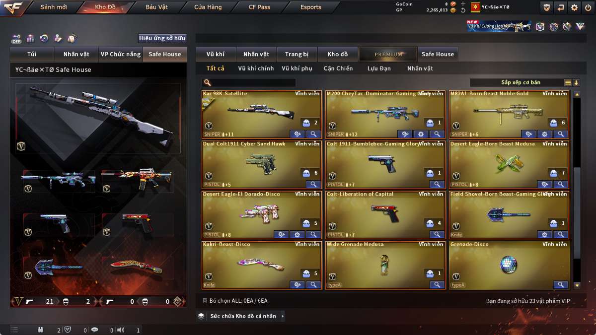 shop acc cf uy tin gia re